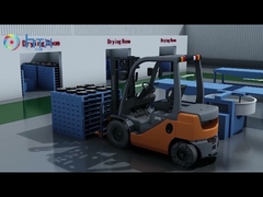 Linha de produção de moldação molhada automática do alimentador da máquina do doseador que pavimenta o bloco