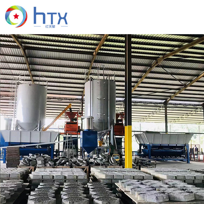 Pedra artificial concreta da cultura que faz a máquina do alimentador o equipamento moldado molhado