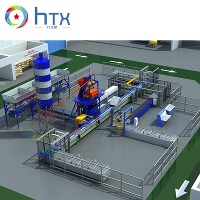 Pré-fabrique a máquina cultivada de tratamento por lotes concreta do painel de muro de cimento da planta da mistura molhada Paver plástico