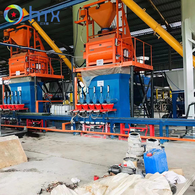 Linha de produção de pedra artificial concreta telha do cimento de assoalho exterior que faz a máquina