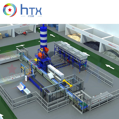 Linha de produção plástica equipamento do Paver de produção automatizado do painel de parede do controle