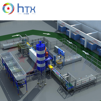 Sistema de dosagem de concreto Máquina de pedra artificial Alta velocidade Durável e precisa