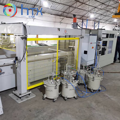 Sistema automático de controlo PLC Linha de produção de pedra de chapa Máquina de enchimento de blocos de retenção de concreto
