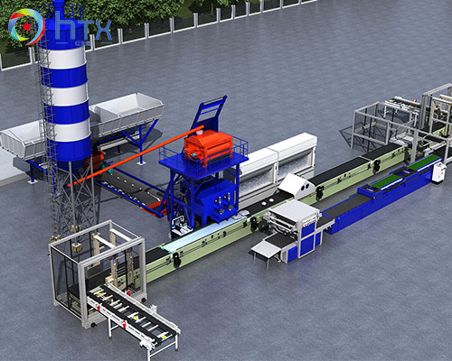 Máquina de dosagem automática de blocos de retenção de concreto
