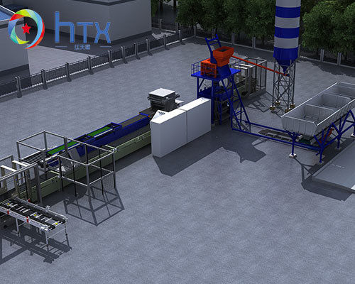 Sistema de dosagem de concreto inteligente Máquina de fundição molhada multifunção para produção de pedra artificial