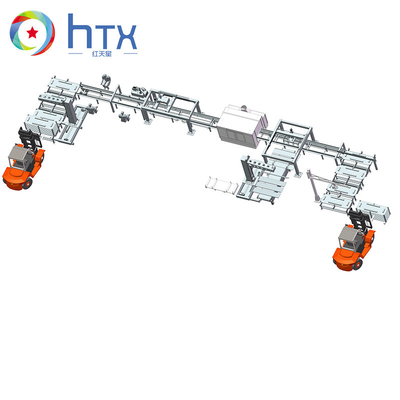 1200-1500 m2/dia Máquina de fabricação de pedra cultivada Máquinas de fundição molhada