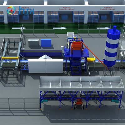 Novo sistema automático de dosagem de concreto molhado máquina de fabricação de pedra artificial