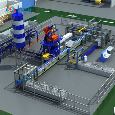 Máquina de fabricação de azulejos para pisos de concreto