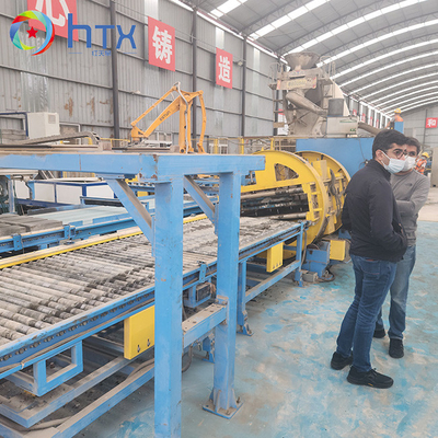 Máquina de construção de paredes de retenção de betão