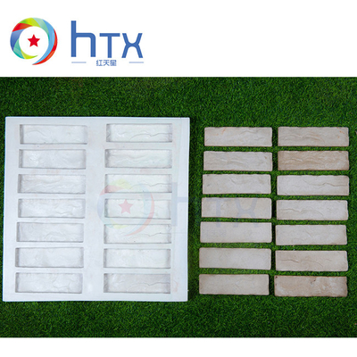 Formas decorativas de revestimento de pedra cultivada e moldes de borracha de tijolo para moldes de pedra artificial