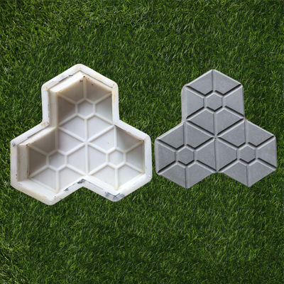 Molde de borracha plástico do Paver, molde concreto do trajeto do cimento do bloqueio