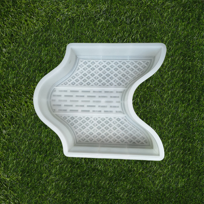 Hexágono planície plástica do molde do Paver do piso do pátio de 9 polegadas lisa