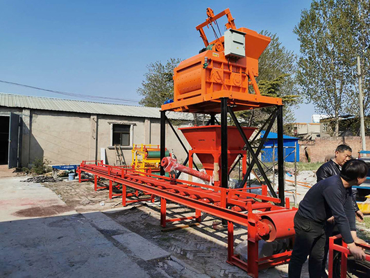 Cortando T50mm que pavimenta o bloco que faz a máquina, pré-fabrique a máquina concreta do Paver