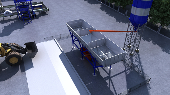 Máquina de dose concreta de alimentação quantitativa