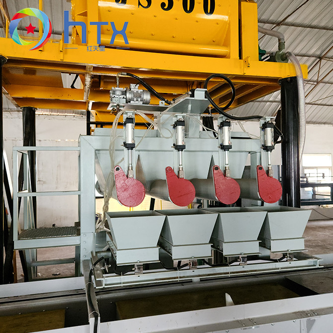 Máquina de dosagem automática de concreto molhado molhado Linha de produção de pedra artificial com desmoldagem
